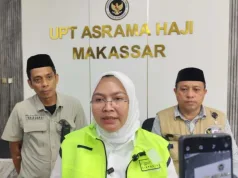 Kualitas Setara Hotel Bintang Tiga, Komisi VIII DPR Puji Pelayanan Embarkasi Makassar Anggota Komisi VIII DPR RI Sri Wulan saat melakukan kunjungan kerja dan mengecek semua fasilitas sarana dan prasarana Embarkasi Makassar, Sulawesi Selatan serta melihat langsung proses penerimaan jamaah calon haji (JCH) di Makassar, Selasa (12/5/2026). ANTARA/HO-Kemenhaj Sulsel