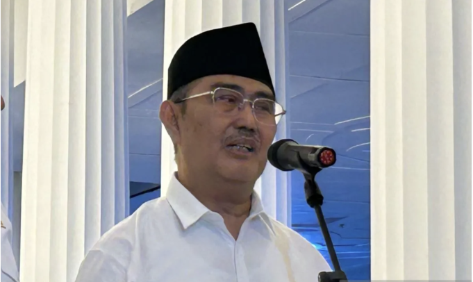 Ketua Komisi Percepatan Reformasi Polri Jimly Asshiddiqie dalam jumpa pers reformasi di Istana Merdeka, Jakarta, Selasa (5/5/2026). (ANTARA/Maria Cicilia Galuh)