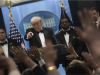 Ancam Ledakkan Siapa Pun yang Dekati Uranium Iran, Donald Trump: Kami Mengawasinya! Arsip foto - Presiden Amerika Serikat Donald Trump saat mengadakan konferensi pers di Gedung Putih di Washington, Amerika Serikat, Sabtu (25/4/2026). ANTARA/Anadolu Agency/Celal Güneń/pri.