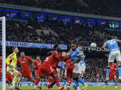 Hadapi Chelsea di Wembley, Guardiola Bertekad Berikan Trofi Piala FA untuk Suporter City Ilustrasi - Pesepak bola Manchester City Rodri (kanan) mencetak gol kedua bagi timnya dalam pertandingan Liga Inggris antara Manchester City melawan Nottingham Forest di Manchester, Inggris, Rabu (4/3/2026). ANTARA FOTO/Xinhua/bar