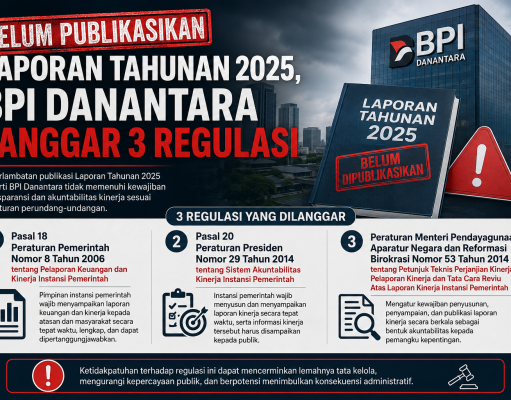Belum Publikasikan Laporan Tahunan 2025, BPI Danantara Langgar 3 Regulasi