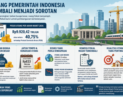 APBN Dinilai Mulai Kehilangan Kelenturan, Ruang Fiskal Tertekan Beban Utang Pemerintah